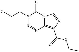 Ethyl 3-(2-chloroethyl)-4-oxo-3,4-dihydroimidazo[5,1-d][1,2,3,5]tetrazine-8-carboxylate Structural