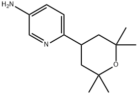 6-(2,2,6,6-tetramethyl-tetrahydro-pyran-4-yl)-pyridin-3-ylamine Structural