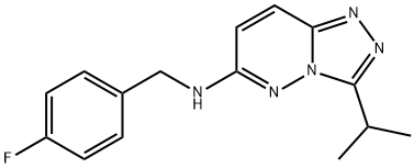 N-(4-fluorobenzyl)-3-(propan-2-yl)[1,2,4]triazolo[4,3-b]pyridazin-6-amine Structural