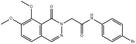 N-(4-bromophenyl)-2-(7,8-dimethoxy-1-oxophthalazin-2(1H)-yl)acetamide Structural