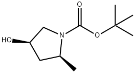 (2S,4R)-4-hydroxy-2-methyl-pyrrolidine-1-carboxylic acid tert-butyl ester Structural