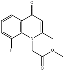 methyl 2-(8-fluoro-2-methyl-4-oxoquinolin-1(4H)-yl)acetate Structural