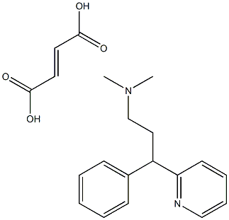 N,N-dimethyl-3-phenyl-3-(pyridin-2-yl)propan-1-amine fumarate Structural