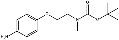 tert-butyl 2-(4-aminophenoxy)ethylmethylcarbamate Structural