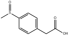 4-(methylsulfinyl)benzeneacetic acid Structural