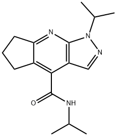 N,1-diisopropyl-1,5,6,7-tetrahydrocyclopenta[b]pyrazolo[4,3-e]pyridine-4-carboxamide Structural