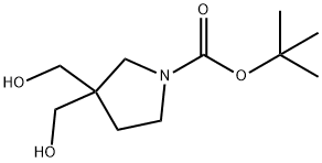 tert-butyl 3,3-bis(hydroxymethyl)pyrrolidine-1-carboxylate Structural