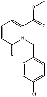 Methyl 1-(4-chlorobenzyl)-6-oxo-1,6-dihydropyridine-2-carboxylate Structural