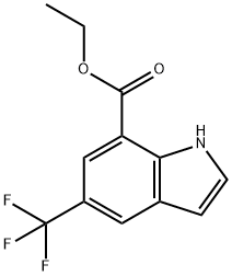 Ethyl 5-(trifluoromethyl)-1H-indole-7-carboxylate Structural