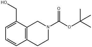 tert-butyl 8-(hydroxymethyl)-3,4-dihydroisoquinoline-2(1H)-carboxylate Structural