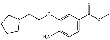 methyl 3-(2-(pyrrolidin-1-yl)ethoxy)-4-aminobenzoate Structural
