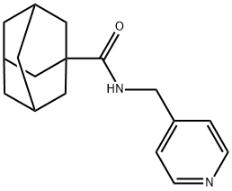 N-(pyridin-4-ylmethyl)adamantane-1-carboxamide Structural