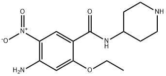 Benzamide, 4-amino-2-ethoxy-5-nitro-N-4-piperidinyl- Structural