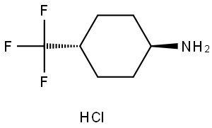 trans-4-Trifluoromethyl-cyclohexylamine hydrochloride Structural