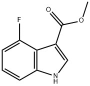 4-Fluoro-1H-indole-3-carboxylic acid methyl ester Structural