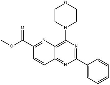 methyl 4-morpholin-4-yl-2-phenylpyrido[3,2-d]pyrimidine-6-carboxylate Structural