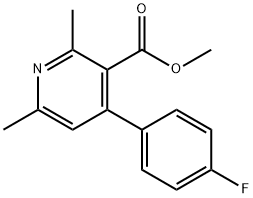 Methyl 4-(4-fluorophenyl)-2,6-dimethylnicotinate Structural