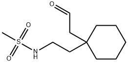 N-[2-[1-(formylmethyl)cyclohexyl]ethyl]methanesulfonamide Structural