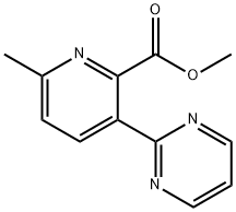 methyl 6-methyl-3-(pyrimidin-2-yl)picolinate Structural