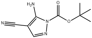 tert-butyl 5-amino-4-cyano-1H-pyrazole-1-carboxylate Structural