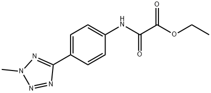 ethyl 2-((4-(2-methyl-2H-tetrazol-5-yl)phenyl)amino)-2-oxoacetate Structural