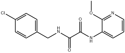 N-(4-chlorobenzyl)-N'-(2-methoxypyridin-3-yl)ethanediamide Structural
