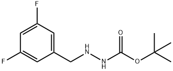 tert-Butyl 2-(3,5-difluorobenzyl)hydrazinecarboxylate Structural