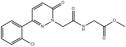 methyl 2-(2-(3-(2-chlorophenyl)-6-oxopyridazin-1(6H)-yl)acetamido)acetate Structural