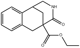 Ethyl 4-Oxo-1,2,3,4,5,6-Hexahydro-1,5-Methanobenzo[D]Azocine-5-Carboxylate Structural