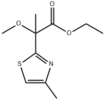 ethyl 2-methoxy-2-(4-methylthiazol-2-yl)propanoate Structural