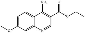 ethyl 4-amino-7-methoxyquinoline-3-carboxylate Structural