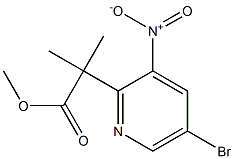 methyl 2-(5-bromo-3-nitropyridin-2-yl)-2-methylpropanoate Structural