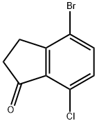 4-BROMO-7-CHLORO-1-INDANONE Structural