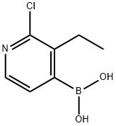 B-(2-chloro-3-ethyl-4-pyridinyl)boronic acid Structural