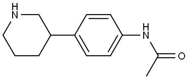 N-(4-(piperidin-3-yl)phenyl)acetamide hydrochloride Structural