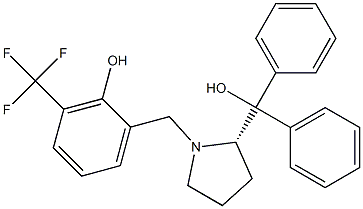 (S)-2-((2-(hydroxydiphenylmethyl)pyrrolidin-1-yl)methyl)-6-(trifluoromethyl)phenol