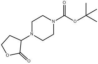 tert-butyl 4-(2-oxo-tetrahydrofuran-3-yl)piperazine-1-carboxylate Structural