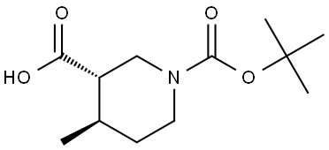 Trans-1-(Tert-Butoxycarbonyl)-4-Methylpiperidine-3-Carboxylic Acid