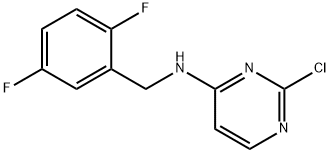 N-(2,5-difluorobenzyl)-2-chloropyrimidin-4-amine Structural