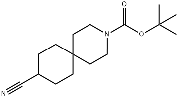 tert-butyl 9-cyano-3-azaspiro[5.5]undecane-3-carboxylate Structural
