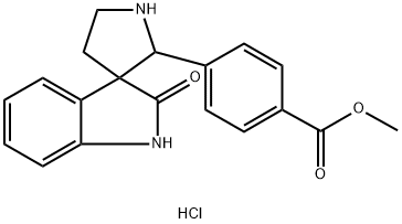 methyl 4-(2-oxospiro[indoline-3,3'-pyrrolidin]-2'-yl)benzoate hydrochloride Structural