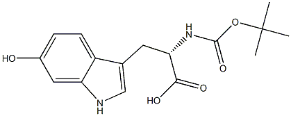 L-Tryptophan, N-[(1,1-dimethylethoxy)carbonyl]-6-hydroxy- Structural