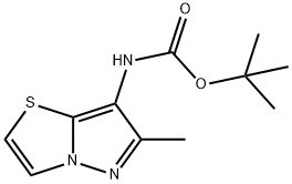 tert-butyl 6-methylpyrazolo[5,1-b]thiazol-7-ylcarbamate Structural