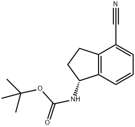 (S)-tert-butyl (4-cyano-2,3-dihydro-1H-inden-1-yl)carbamate