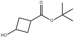 tert-butyl 3-hydroxycyclobutanecarboxylate Structural