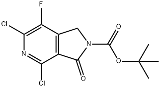 tert-butyl4,6-dichloro-7-fluoro-3-oxo-1,3-dihydro-2H-pyrrolo[3,4-c]pyridine-2-carboxylate