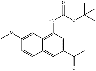 tert-butyl (3-acetyl-7-methoxynaphthalen-1-yl)carbamate Structural