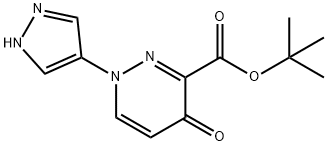 tert-butyl 4-oxo-1-(1H-pyrazol-4-yl)-1,4-dihydropyridazine-3-carboxylate Structural