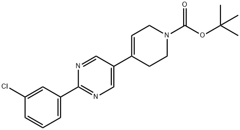 tert-butyl 4-[2-(3-chlorophenyl)pyrimidin-5-yl]-3,6-dihydropyridine-1(2H)-carboxylate Structural