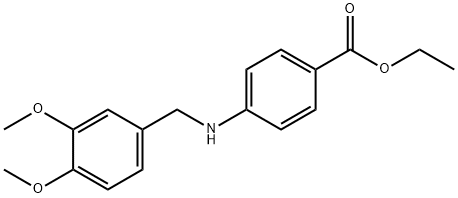 ETHYL 4-(3,4-DIMETHOXYBENZYLAMINO)BENZOATE Structural
